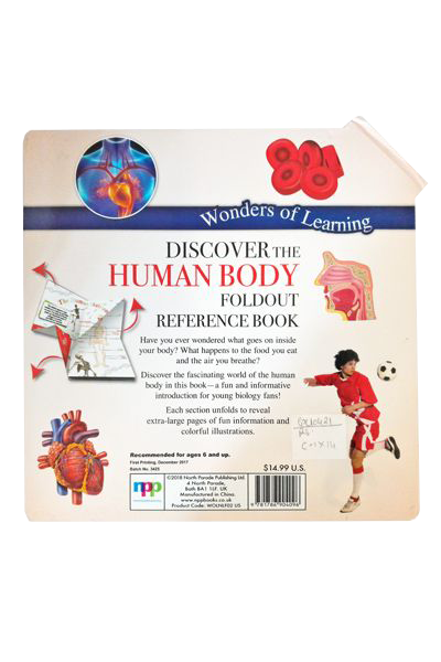 Wonders of Learning: Discover the Human Body: Foldout Reference Book image 2