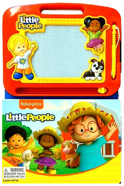 Fisher-Price: Little People - Storybook & Magnetic Drawing Kit