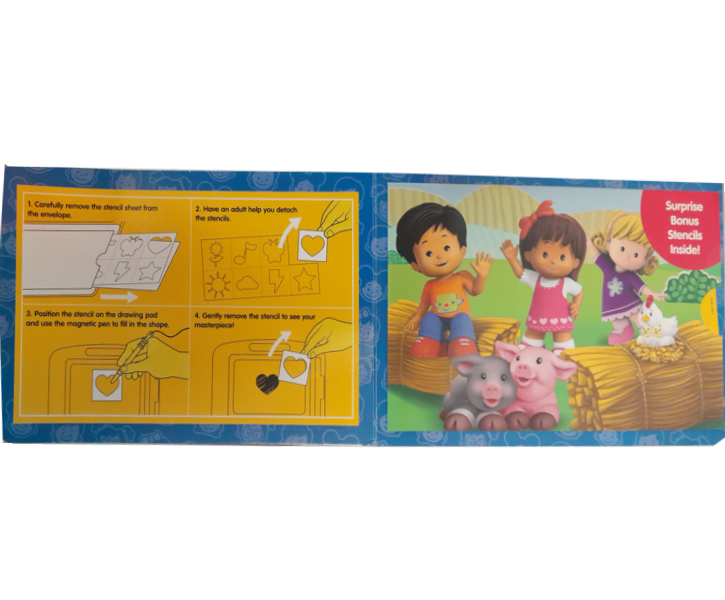 Fisher-Price: Little People - Storybook & Magnetic Drawing Kit image 4