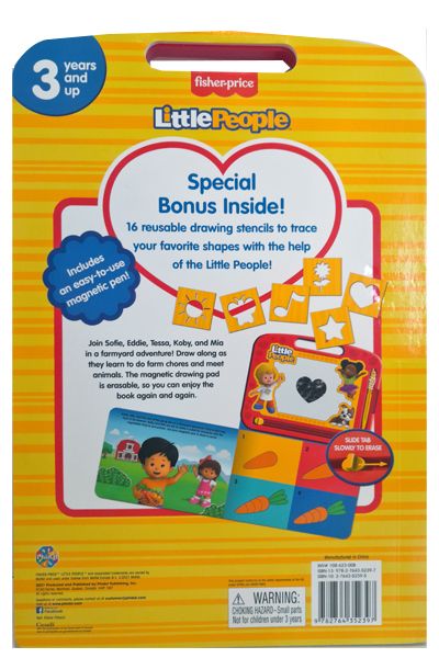 Fisher-Price: Little People - Storybook & Magnetic Drawing Kit image 2