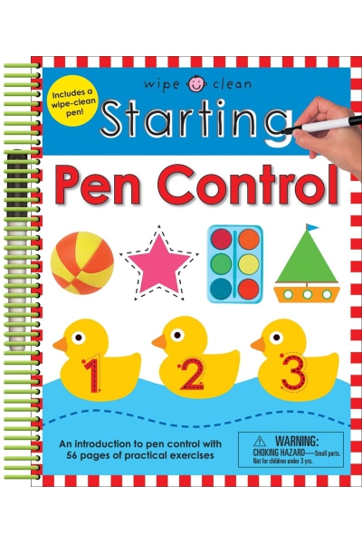 Wipe Clean: Starting Pen Control: Includes a Wipe-Clean Pen (Wipe Clean Learning Books)