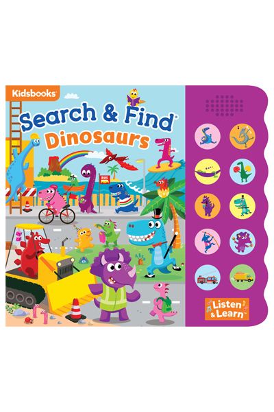 Kidsbook: Search & Find - Dinosaurs (10-Button Sound Book)