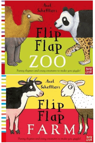 Axel Schffler's Flip Flap : Zoo / Farm (Set of 2 Books)