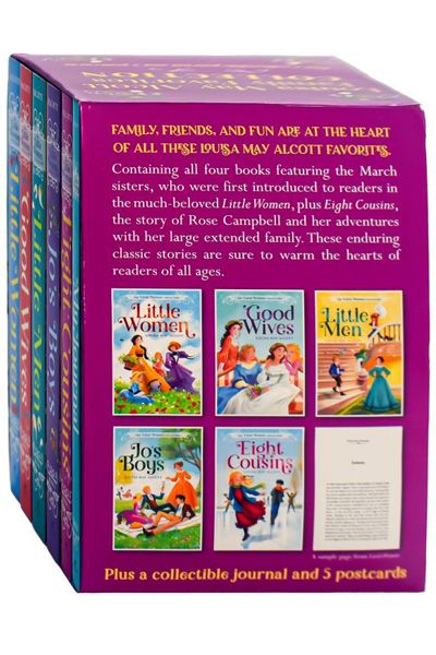 Louisa May Alcott Family Favorites Collection: 5-Book Boxed Set With Postcards & Journal image 2