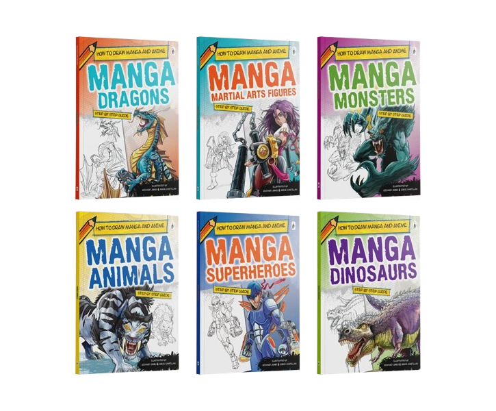 How to Draw Manga and Anime:A Step-by-Step Guide (6 Volume Set) image 3