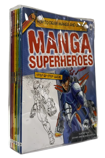 How to Draw Manga and Anime:A Step-by-Step Guide (6 Volume Set)