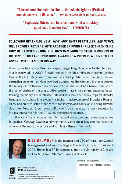 Freezing Order: A True Story of Money Laundering, Murder, and Surviving Vladimir Putin's Wrath image 2