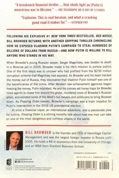 Freezing Order: A True Story of Money Laundering, Murder, and Surviving Vladimir Putin's Wrath image 3