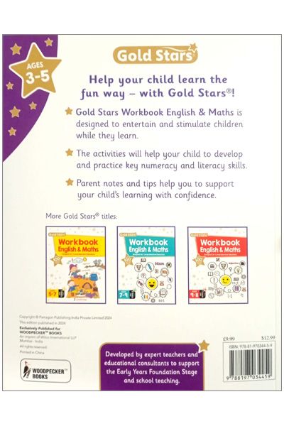 Gold Stars Workbook - English & Maths - Supports the Early Years Foundation Stage (Ages 3-5) image 2