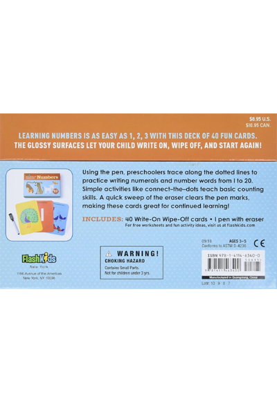 Write-On Wipe-Off Learning Cards: Numbers image 2