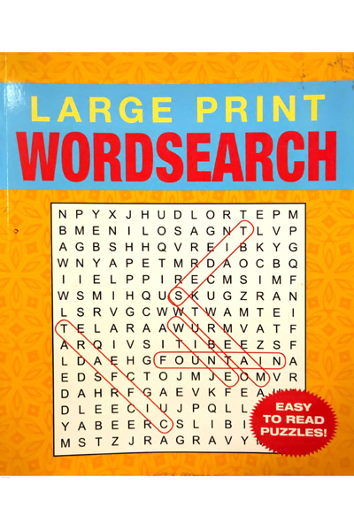 Large Print Word Search for Teens