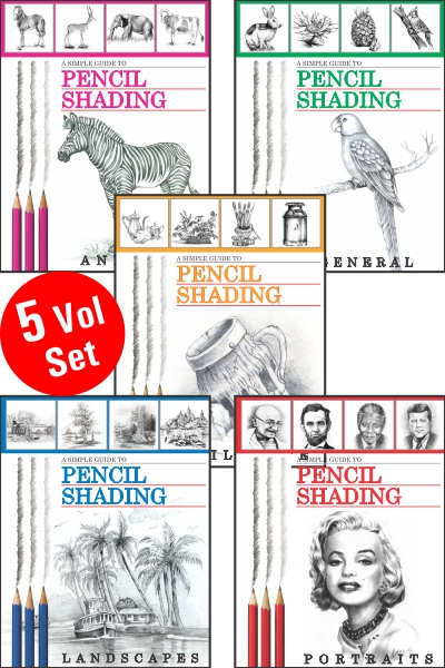Simple Guide to Pencil Shading Series (5 Vol set)