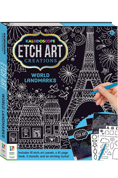 Kaleidoscope Etch Art Creations: World Landmarks