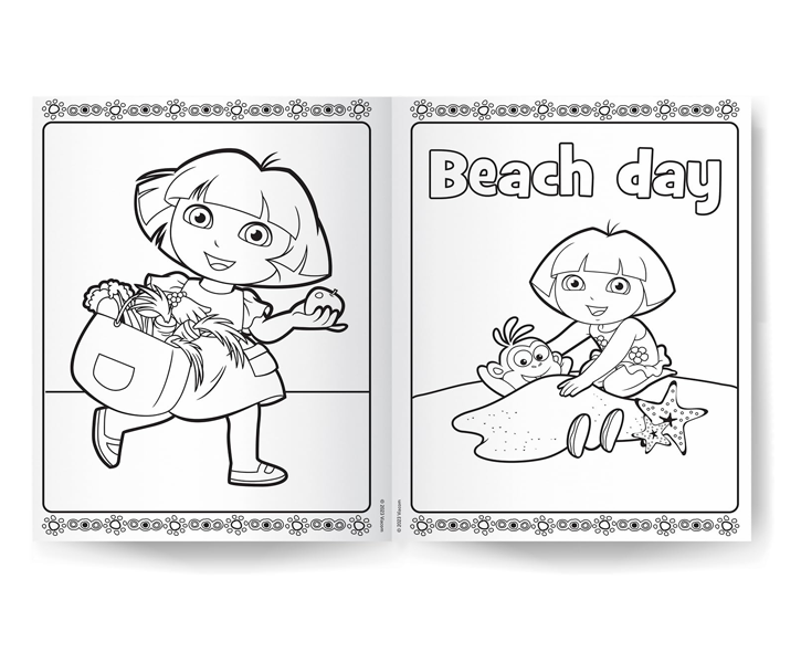Dora the Explorer My Book of Fun Story & Colouring Book image 4