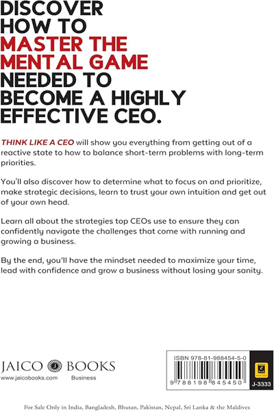Think Like A CEO: Stop Reacting, Get Out of Your Own Head and Take Control of Your Role image 2