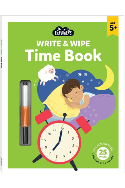Junior Explorers - Write And Wipe: Time Book