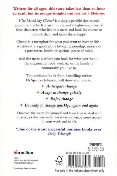 Who Moved My Cheese?: An Amazing Way to Deal with Change in Your Work and in Your Life image 2