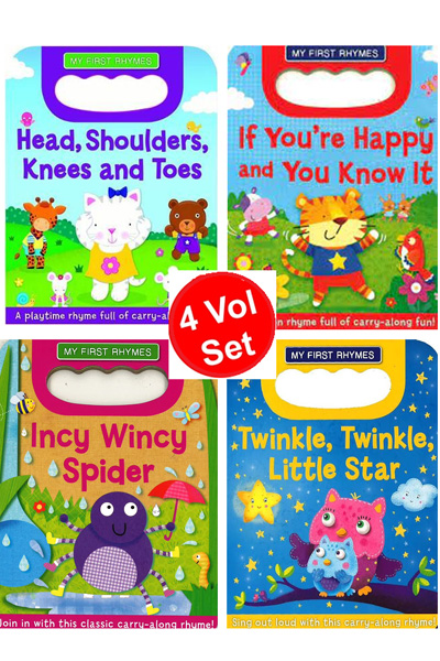 My First Rhymes Carry Handle Board Book Series (4 vol set)