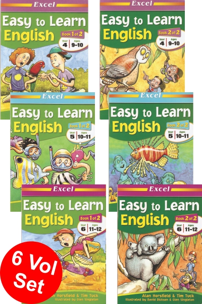 Easy to Learn English Series (6 vol set)