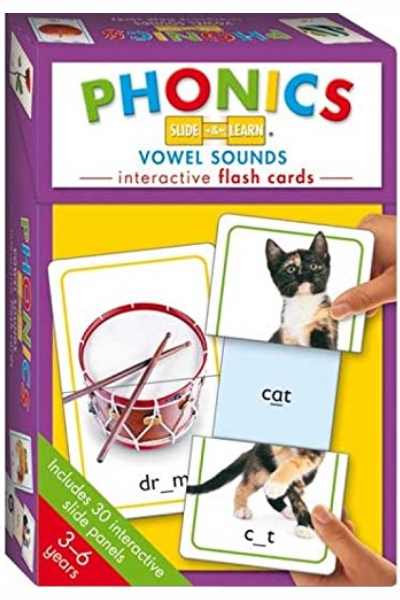 Phonics Slide and Learn Vowel Sounds Interactive Flash Cards