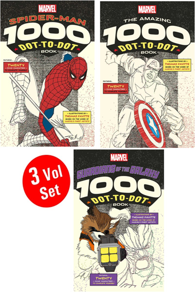 Marvel : Spider-Man 1000 Dot To Dot Book (3 Vol Set)