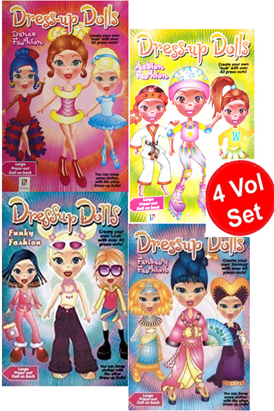 Dress-Up Dolls Press-Out Series (4 Vol Set)