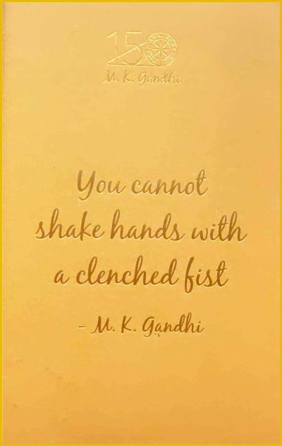 GN: You Cannot Shake Hands With A Clenched Fist (Different colours)