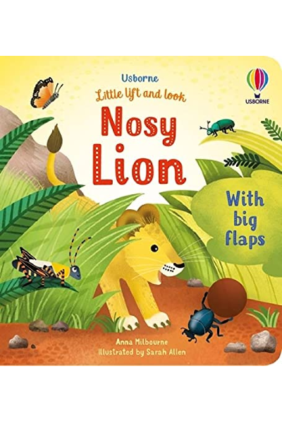 Usborne: Little Lift And Look Nosy Lion (Board Book)