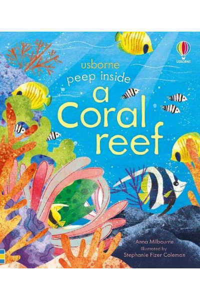 Usborne: Peep Inside- A Coral Reef (Board Book)