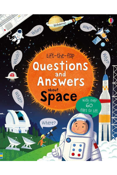 Usborne: Lift-The-Flap- Questions And Answers About Space (Board Book)