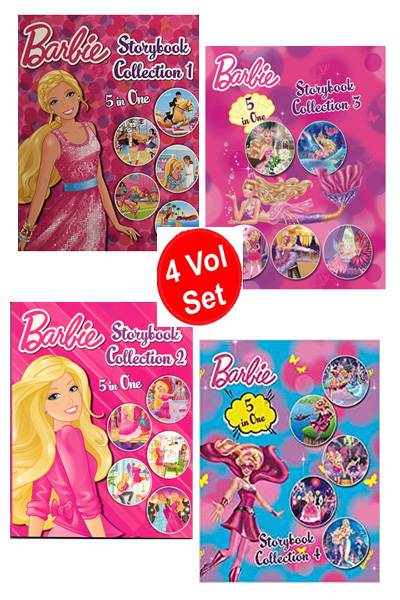 Barbie 5 In One : Storybook Collection (4 Vol. Set)