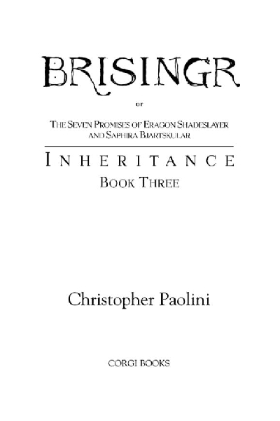 Brisingr - Book Three in The Inheritance Cycle image 4