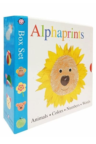 Alphaprints: Box Set (Numbers/Words/Colors/Animals) (Board Book)