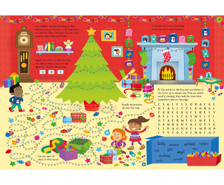 Usborne Christmas Activity Pad Bargain Book Hut Online