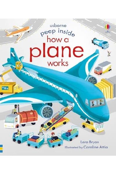Usborne: Peep Inside How a Plane Works (Board Book)