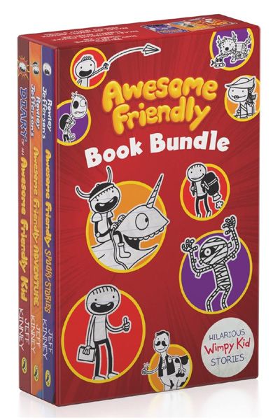 Awesome Friendly Book Bundle (Diary of a Wimpy Kid) (3 Books Set)