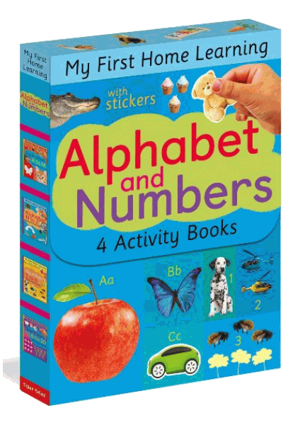 My First Home Learning: Alphabet and Numbers (4 Activity Books)