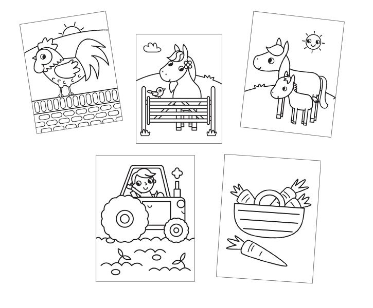 My Busy - Farm Coloring Book image 2