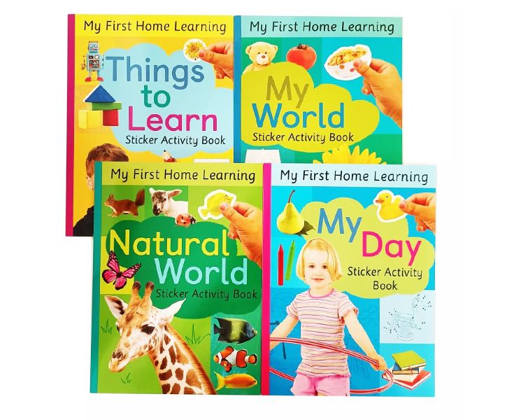 My First Home Learning: First Words and More (4 Activity Books with Stickers) image 2