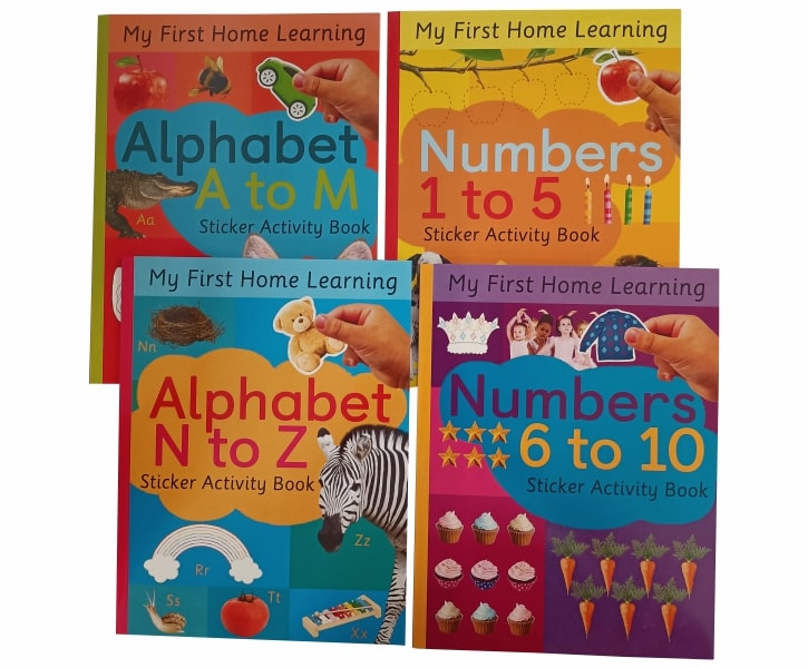 My First Home Learning: Alphabet and Numbers (4 Activity Books) image 3