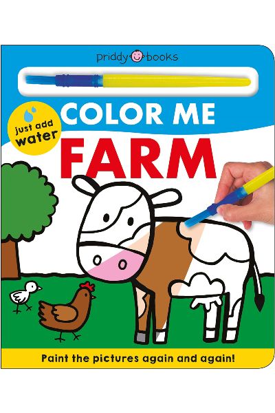 Color Me: Farm: Paint the Pictures Again and Again! (Board Book)