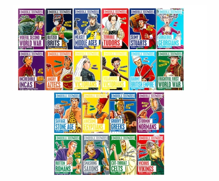 Horrible Histories BloodCurdling (Box Of 20 Books) Bargain Book Hut