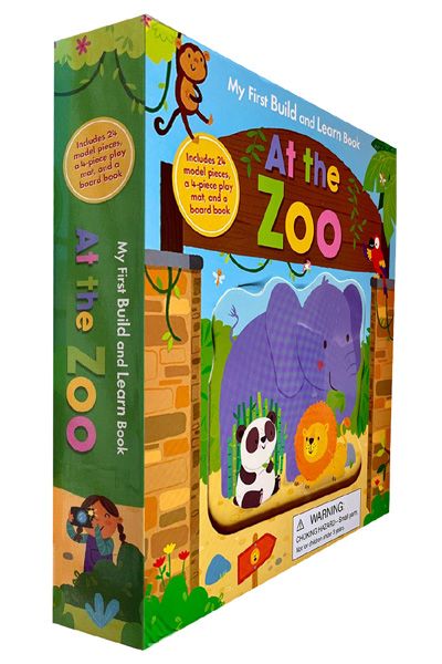 At The Zoo (My First Build and Learn Book)