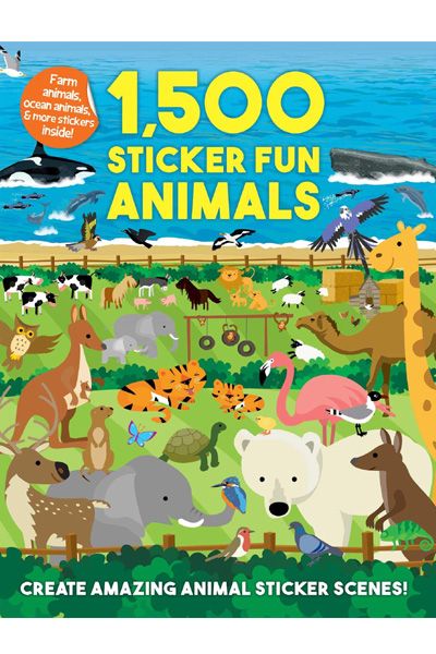 1,500 Sticker Fun Animals