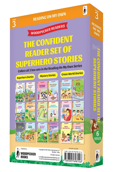 Woodpecker Readers Level 3: The Confident Reader Set Of Superhero Stories image 2