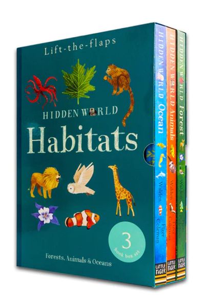 Lift the Flap: Hidden World Habitats Series Collection (Set Of 3 Books)